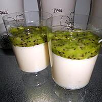 recette Pana cotta à la vanille au coulis de kiwis