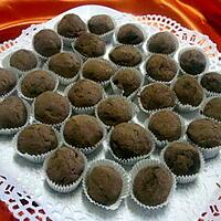 recette boulettes de truffe au chocolat.