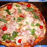 recette Pizza aux deux jambons et courgettes