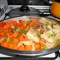 recette tranche de lard petits oignons carottes