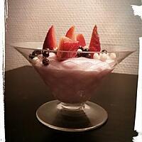 recette crème légère fraise bonbon