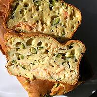 recette cake courgettes, ricotta et saumon fumé