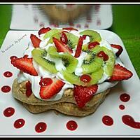 recette pavlova fraises/kiwis
