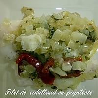 recette FILET DE CABILLAU EN PAPILLOTE