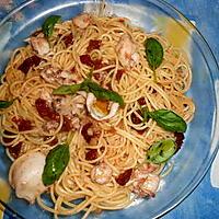 recette Spaghetti aux petites seiches