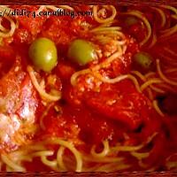 recette capellinis aux olives et sauce tomate