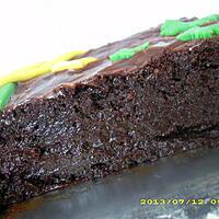 recette gâteau super fondant au chocolat noir, glaçage au nutella