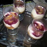 recette dessert mascarpone péches framboises