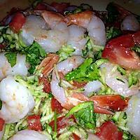 recette Salade crevette et courgettes