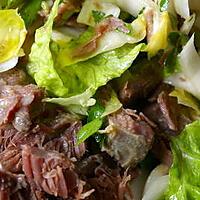 recette Salade de confit de joues de porc