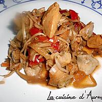 recette Sauté de poulet au légume au wok