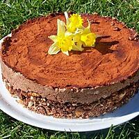 recette gâteau  mousseux choco amandes pour fêter l'arriver du printemps