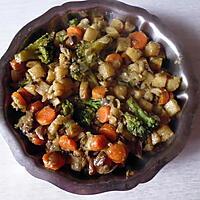 recette Poêlée de légumes et champignons