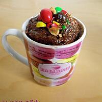 recette Mug cake Nutella et M&Ms
