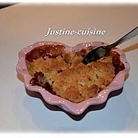 recette Crumble  pomme/poire/carambar