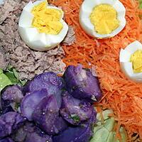 recette Pommes de terre Vitelotte en salade et son accompagnement
