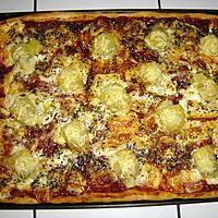 recette Pizza aux 3 fromages et coeurs d'artichaux