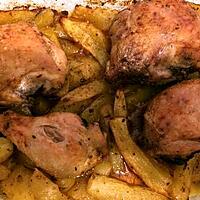 recette Cuisse de poulet rôti