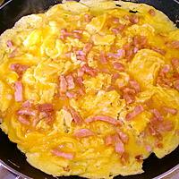 recette Omelette aux lardons