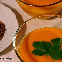 recette Velouté de carottes à l'orange & aux épices