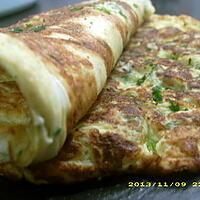 recette omelette soufflée au fromage blanc et courgette (diététique)