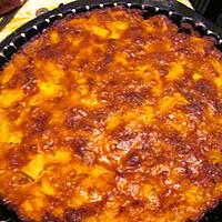 recette tarte pommes ananas caramélisée et confection de gauffres de mirabelle par ma petite fille