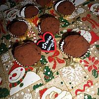 recette Truffes de Noel au chocolat et son coeur surprise au nougat