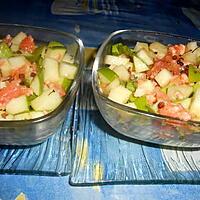 recette Verrine de saumon aux pommes vertes