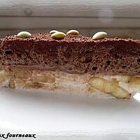 recette Gâteau mousseux au chocolat & fondant de bananes