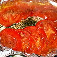 recette papillote de saumon et tomates
