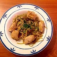 recette Wok de poulet et chou pointu