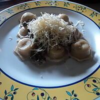recette raviolis de poulet sauce champignon