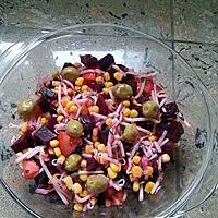 recette Petite salade colorée