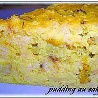 recette PUDDING AU RESTE DE CAKE SALE