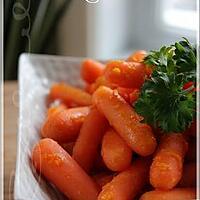 recette ~Carottes glacées à l'orange~
