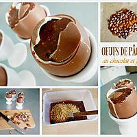 recette Œufs de Pâques au chocolat et pralin