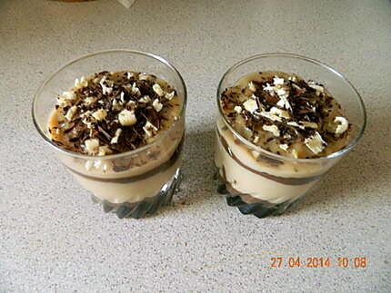 Recette de Cr me dessert chocolat blanc et noir