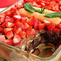 recette Tiramisu aux fraises et chocolat