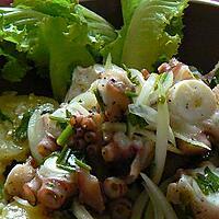 recette salade  de poulpe à l'espagnole