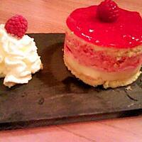 recette Bavarois Rose, Framboise, Litchi