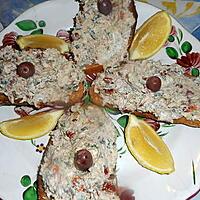 recette Tartines de sardinade au chévre