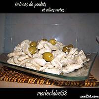 recette Emincés de poulet à la moutarde, olives