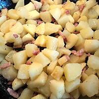 recette pomme et pomme de terre au lardon