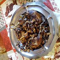 recette cuisse de canard rôti au champignons