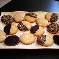 recette biscuits sablés amande / chocolat