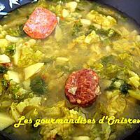 recette Soupe au chou vert frisé à l’espagnol
