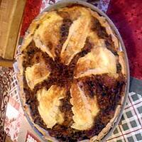 recette tarte feuilletée au oignons, champignons et reblochon