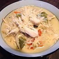 recette Soupe thaïe au poulet et aux nouilles à la mijoteuse
