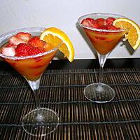 recette Coupes de fraises à l'orange