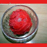 recette Sorbet Rhubarbe & Fraise